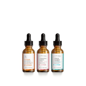 熱銷精華30ml組(外泌體修復再生精華+杏仁酸淨痘精華/液態三重酸煥膚精華擇1+超水感玻尿酸保濕精華)